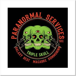 Triple Skull Paranormal Services Posters and Art